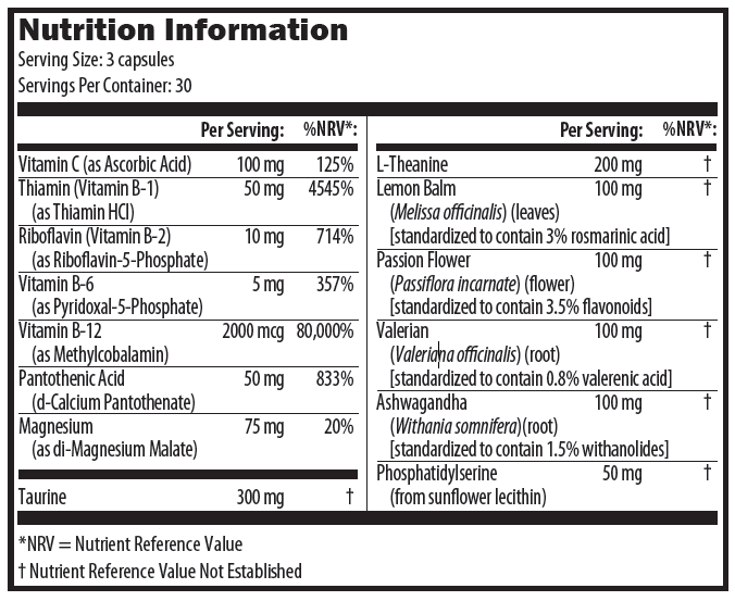 CAC090 07-2020 Nutrition Information
