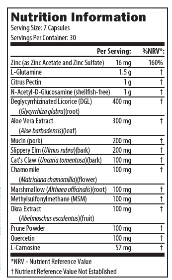 GRV210 06-2020 Nutrition Information