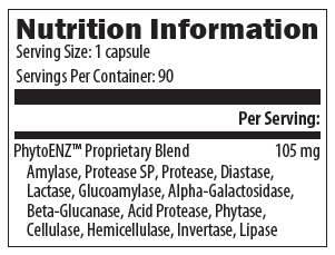 PEF090 08-2020 Nutrition Information