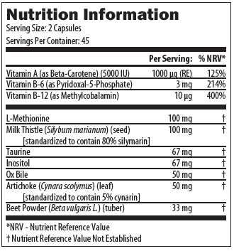 LGC090 07-2020 Nutrition Information