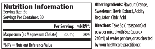 MCP150 07-2020 Nutrition Information Ingredients Directions