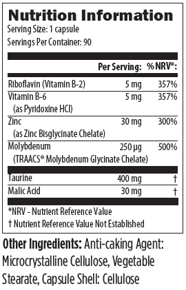 ZNP090 07-2020 Nutrition Information