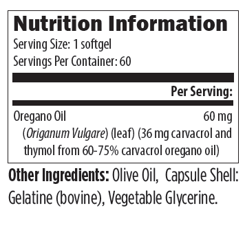 ORG060 03-2020 Nutrition Information