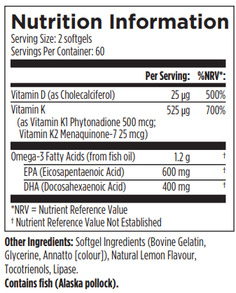 OAD120-PL 2022 Nutrition Information